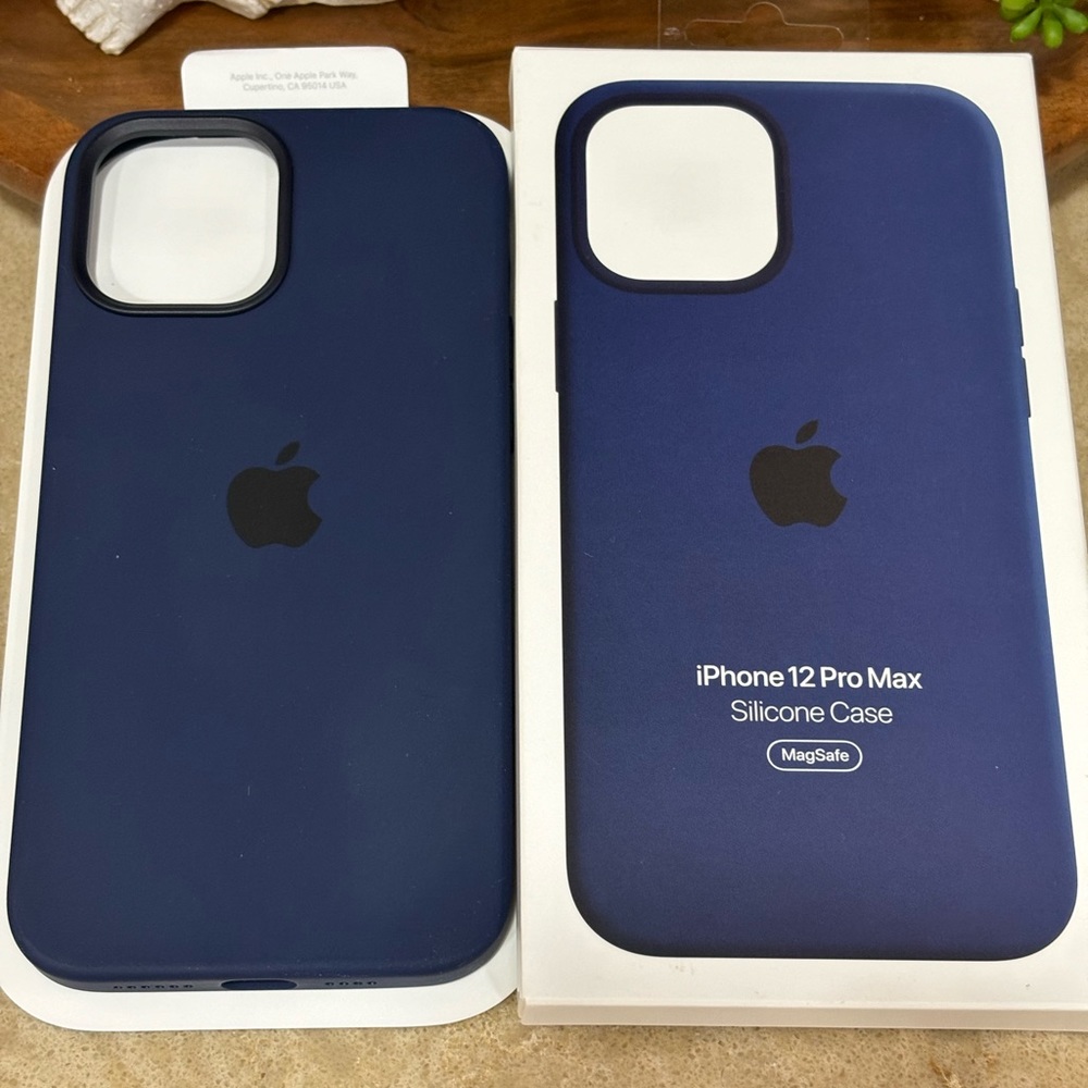Apple iPhone Silicone Deep Navy 12 Pro Max Phone Case